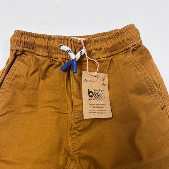 boden slim pull on trousers boys butterscotch new 3-4y - Picture 4 of 8
